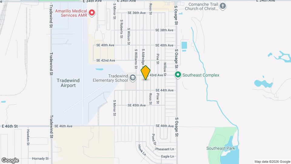 4309 S Aldredge St Map and Location Details