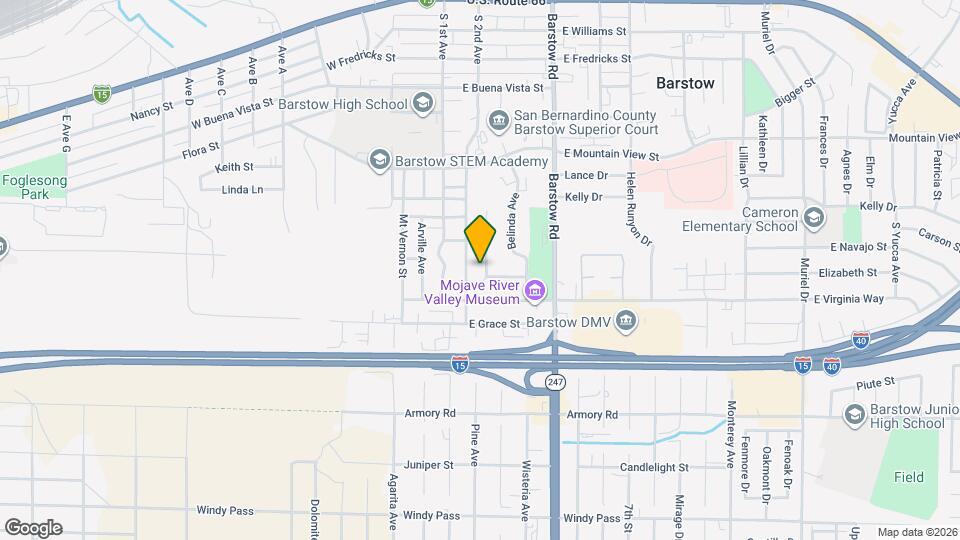 820 Caliente Dr Map and Location Details