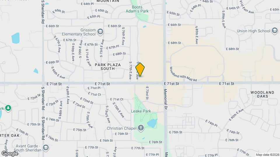 7015 S 78th E Ave Map and Location Details