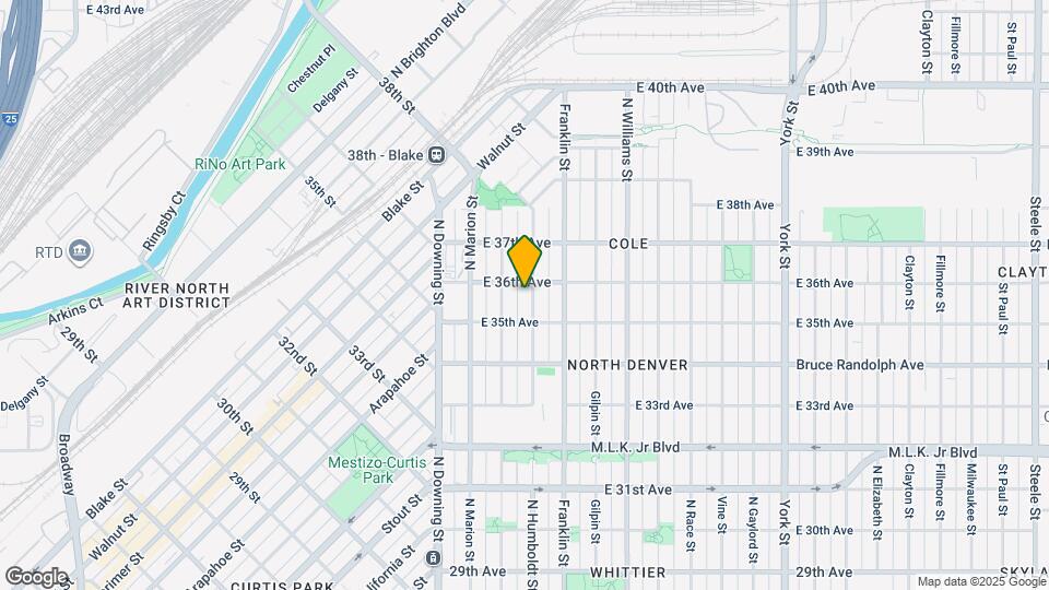 3543 N Humboldt St Map and Location Details