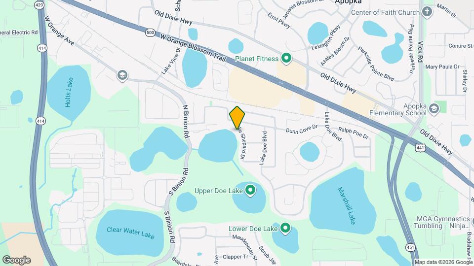 334 Lake Shepard Dr Map and Location Details