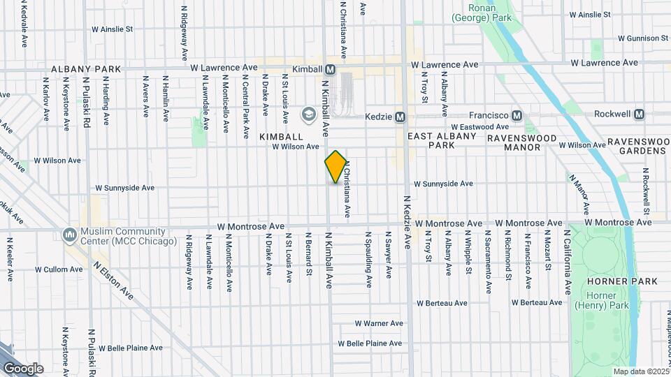 3349 W Sunnyside Ave Map and Location Details