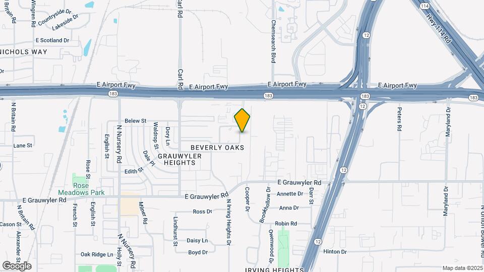 1610 Brentwood Dr Map and Location Details