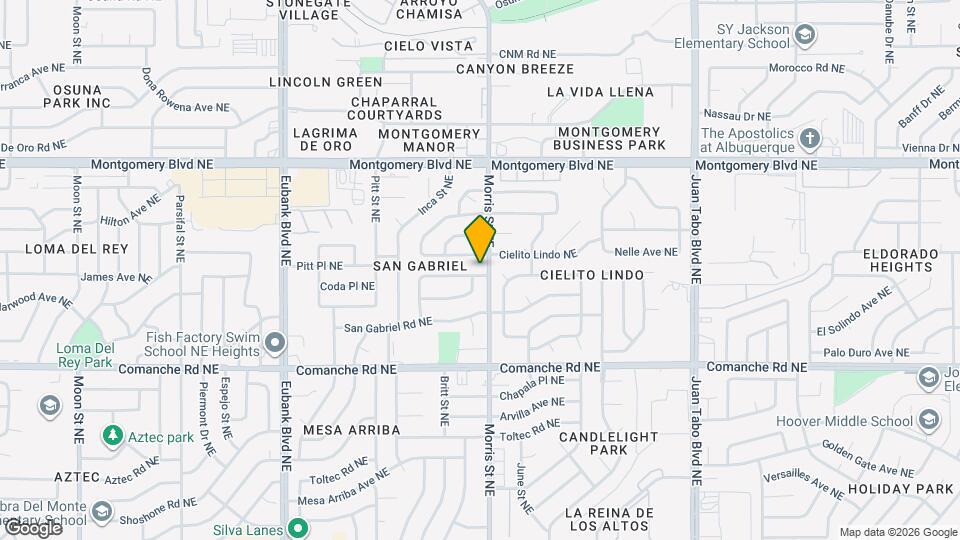 10321 Santa Paula Ave NE Map and Location Details