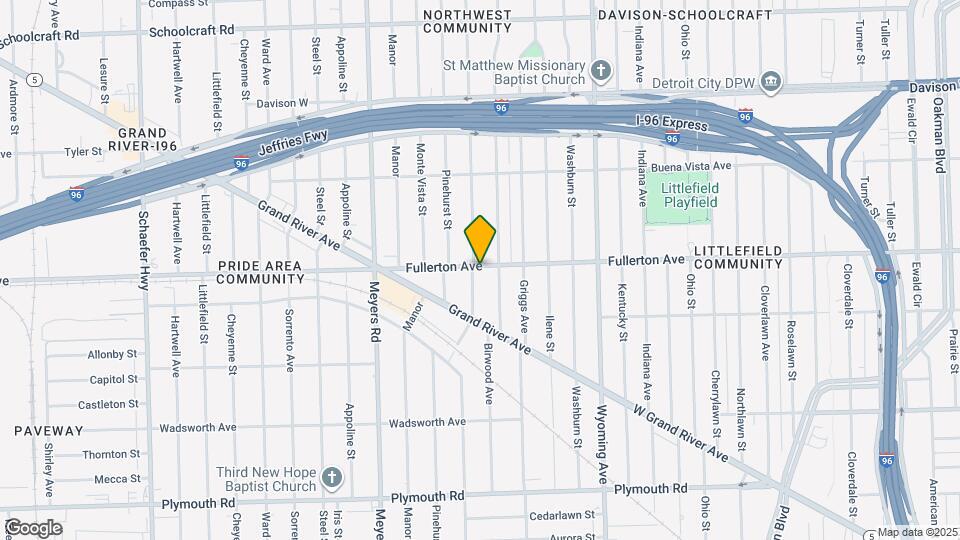 10435 Fullerton Ave Map and Location Details