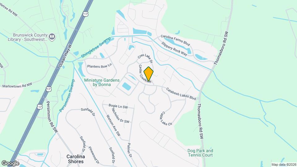 3023 Cedar Creek Ln Map and Location Details