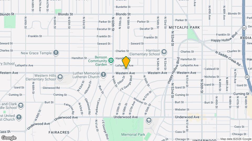 5808 Western Ave Mapa y Detalles de la Ubicación