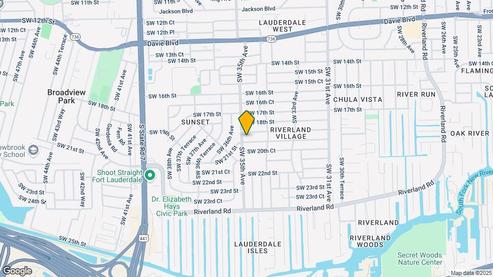 3481 SW 20th St Map and Location Details