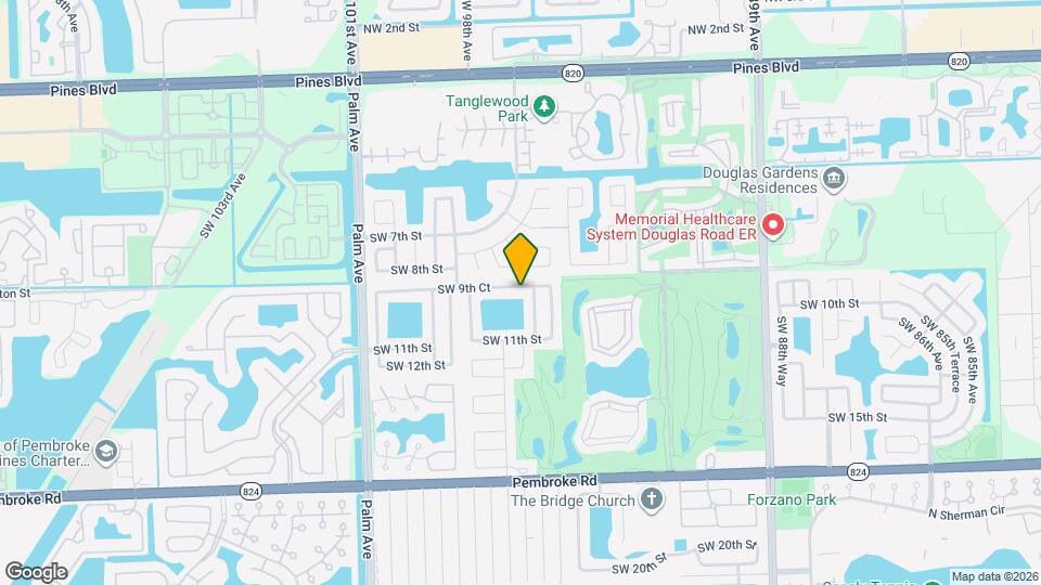 9620 SW 9th Ct Map and Location Details