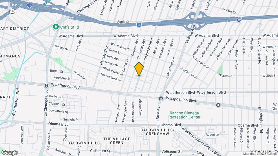 2837 Redondo Blvd Map and Location Details