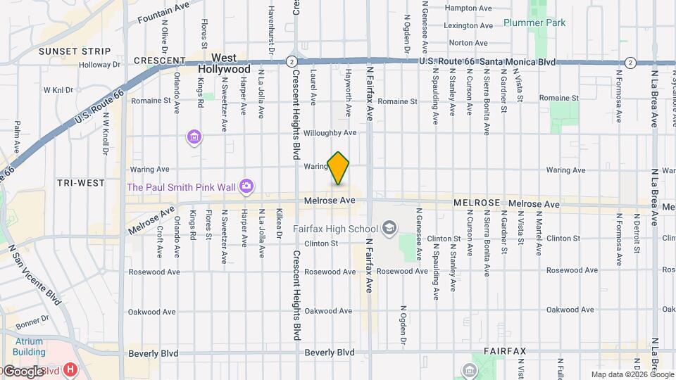 714 N Edinburgh Ave, Unit 714 12 Map and Location Details