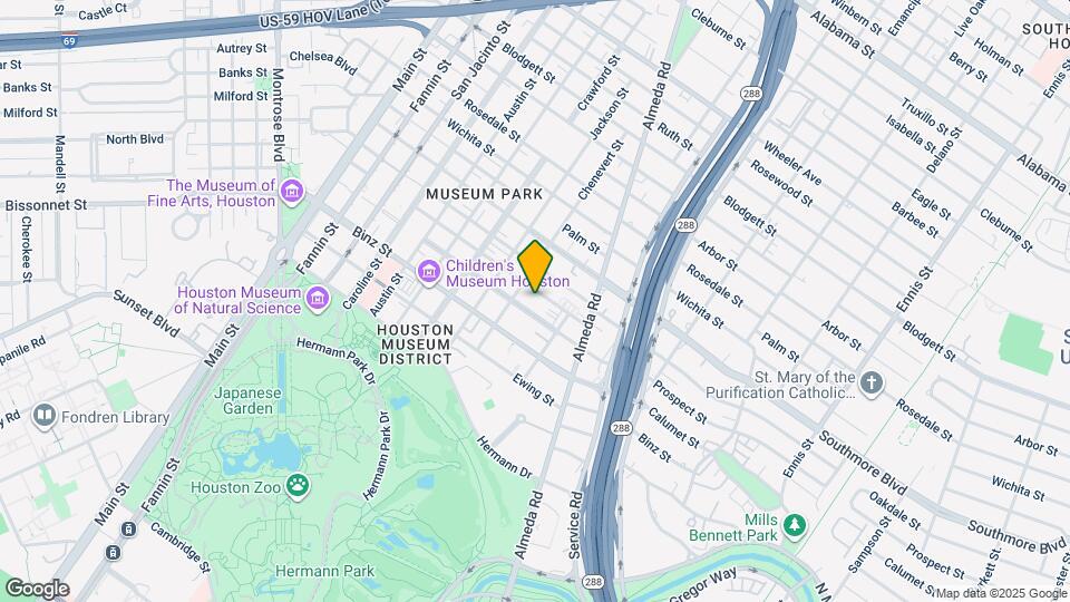 1822 Prospect St Map and Location Details