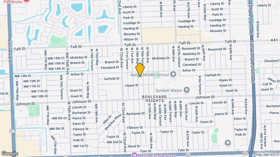 1141 N 70th Way Map and Location Details