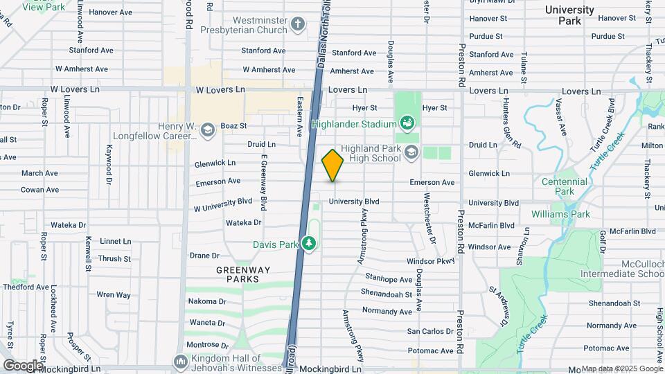 4501 Emerson Ave Mapa y Detalles de la Ubicación