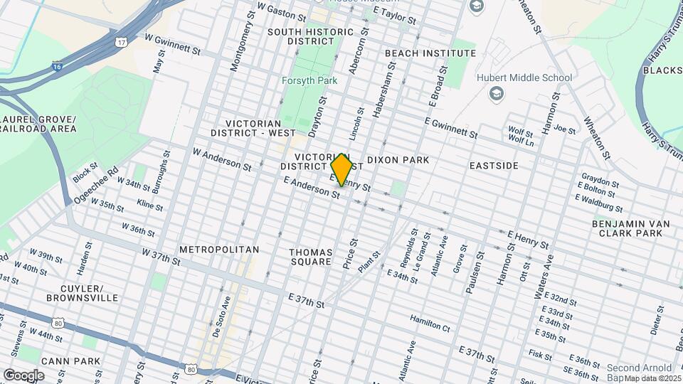 308 E Anderson St Map and Location Details