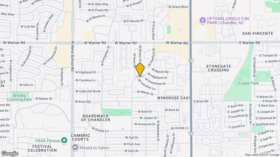 568 W Caroline Ln Map and Location Details