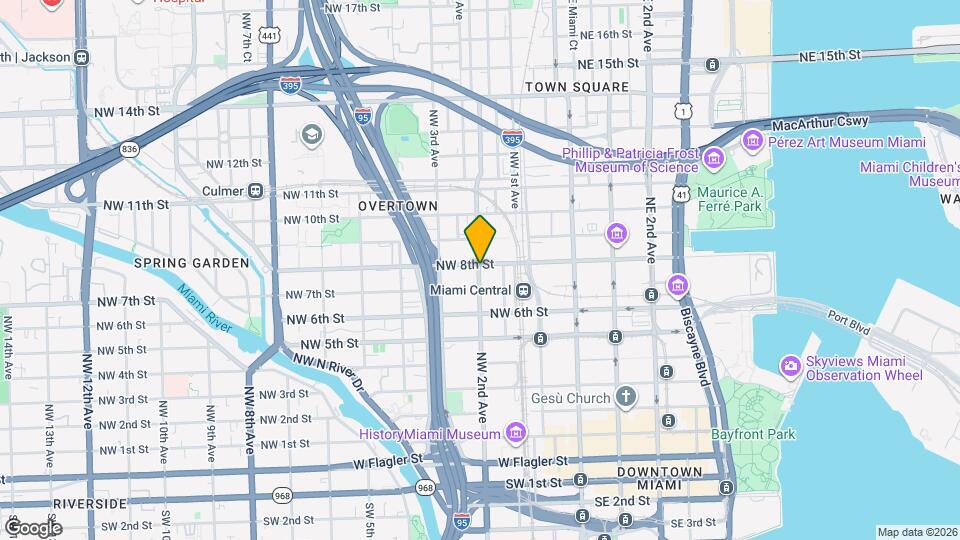 777 NW 2nd Ave Map and Location Details