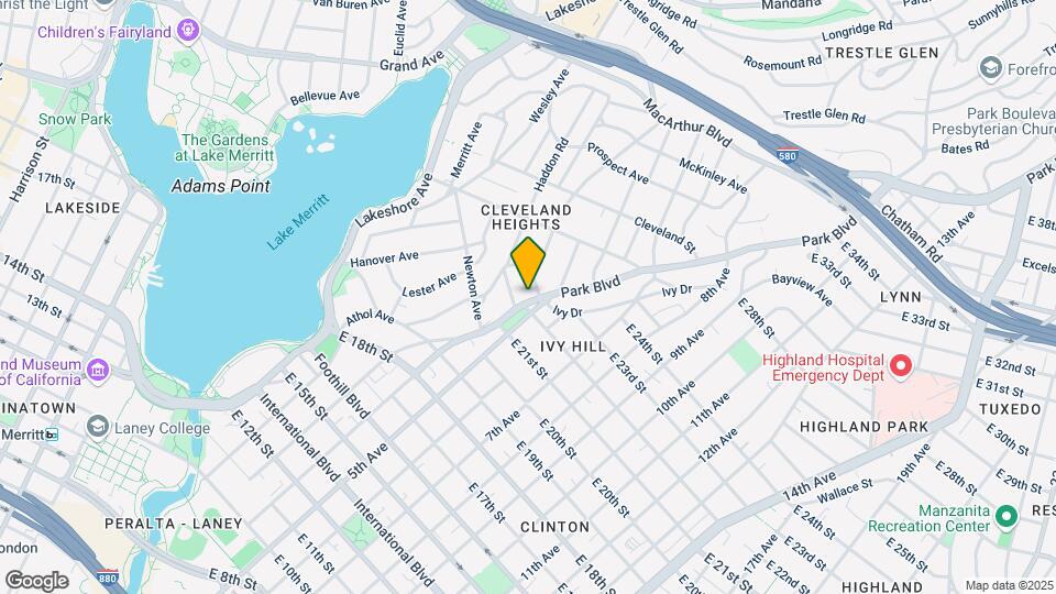 2221 Park Blvd Mapa y Detalles de la Ubicación