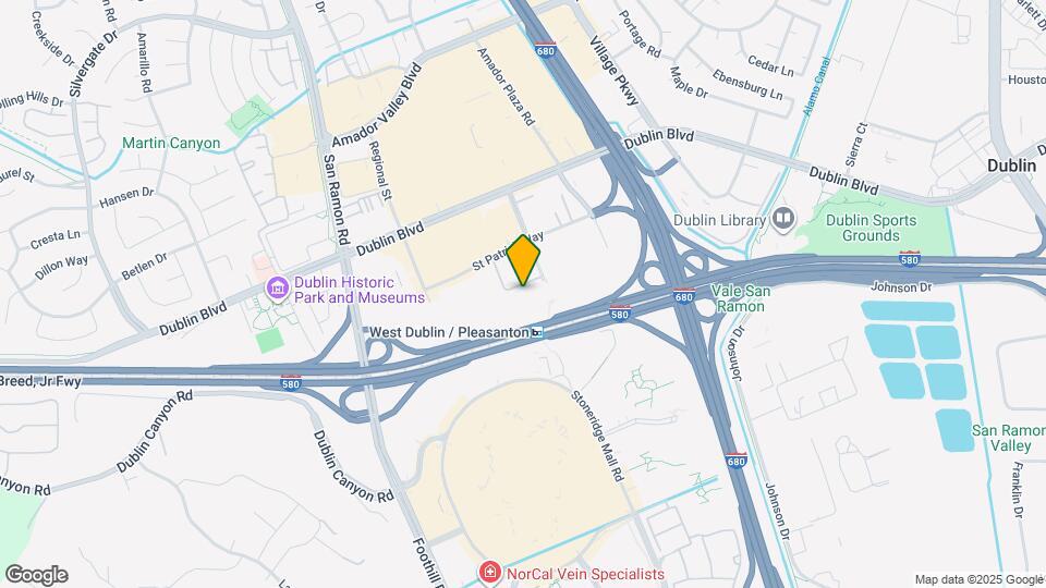 Pleasanton BART Development Map and Location Details
