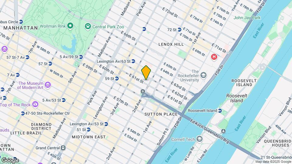 251 E 61st St Map and Location Details