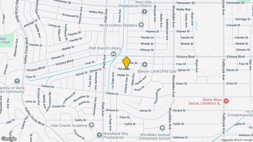 23464 Sylvan St Map and Location Details