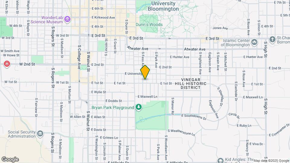 721 S Fess Ave Mapa y Detalles de la Ubicación