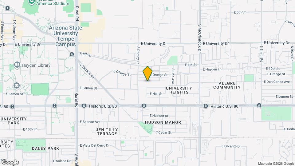 1321 E Don Carlos Ave Map and Location Details