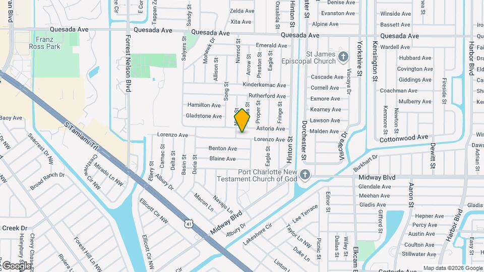 20302 Lorenzo Ave Map and Location Details