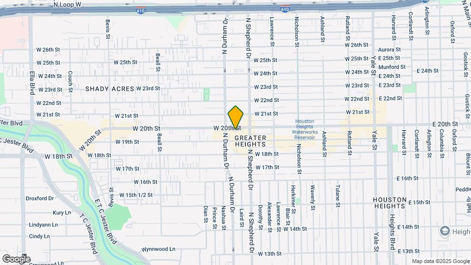 734 W 20th St Map and Location Details