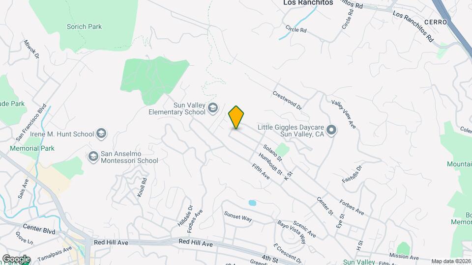 245 Solano St Map and Location Details