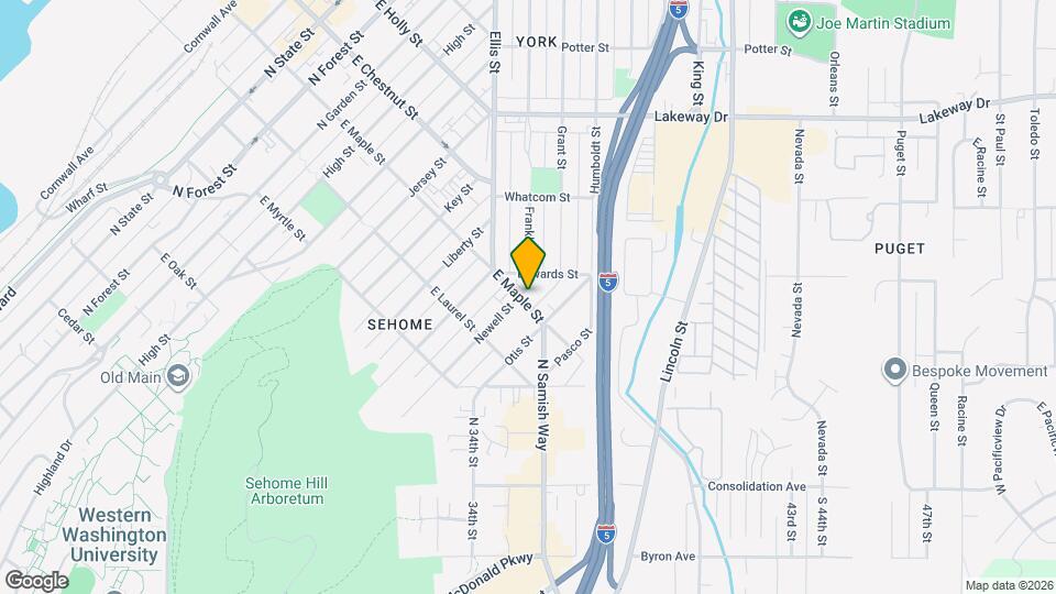 1201 E Maple St Map and Location Details