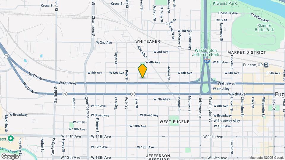 1115 W 6th Ave Map and Location Details