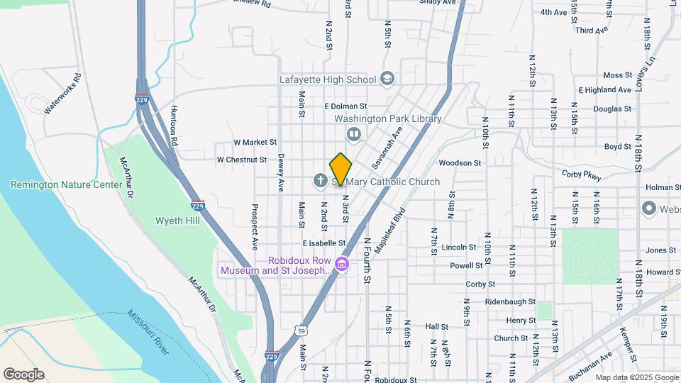 1602 N 3rd St Map and Location Details