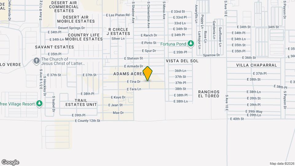 11654 S Clementine Ave Mapa y Detalles de la Ubicación