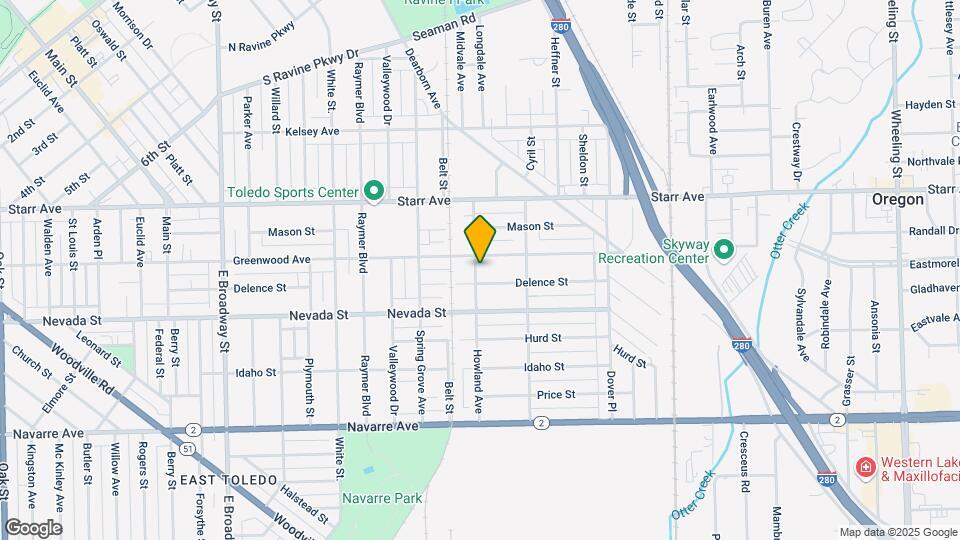 515 Howland Ave Map and Location Details