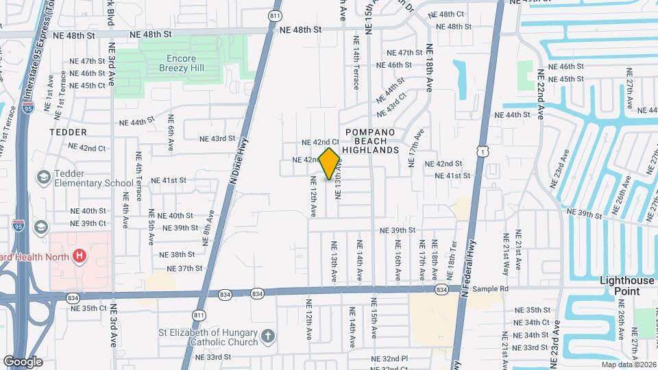 4120 NE 12th Terrace Map and Location Details