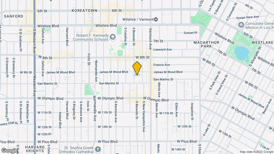 912 S Berendo St Map and Location Details