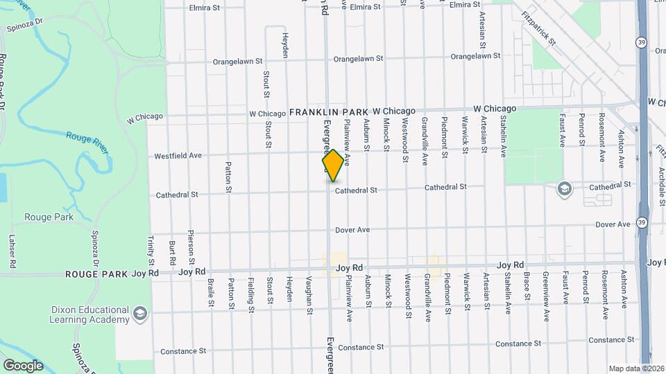 9200 Evergreen Ave Map and Location Details