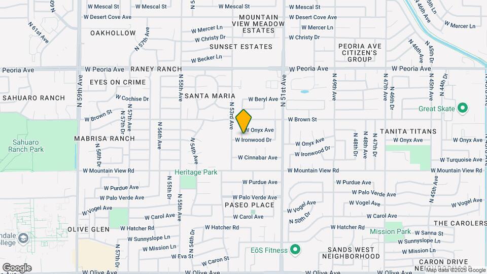 5240 W Ironwood Dr Map and Location Details