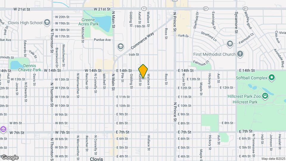 1221 Axtell St Map and Location Details