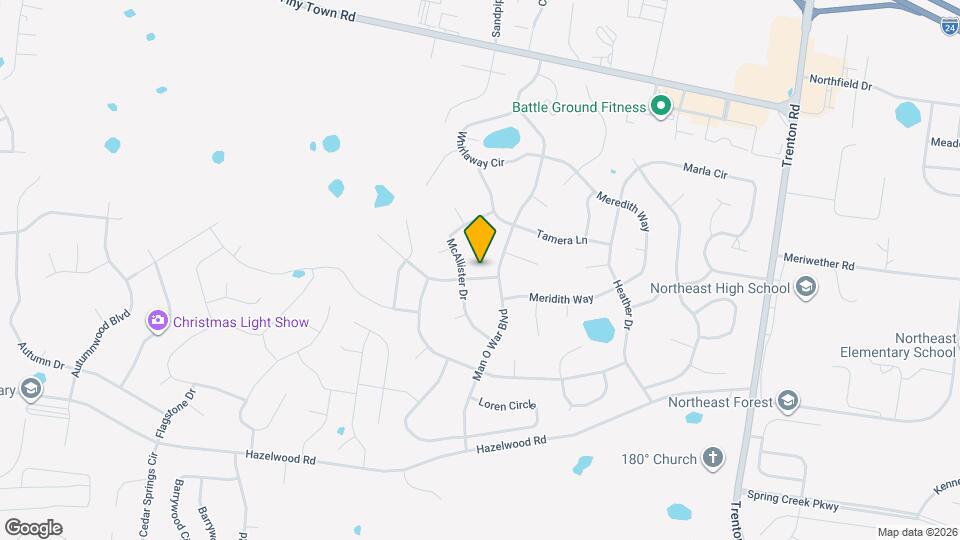 1381 Scrub Oak Drive Map and Location Details