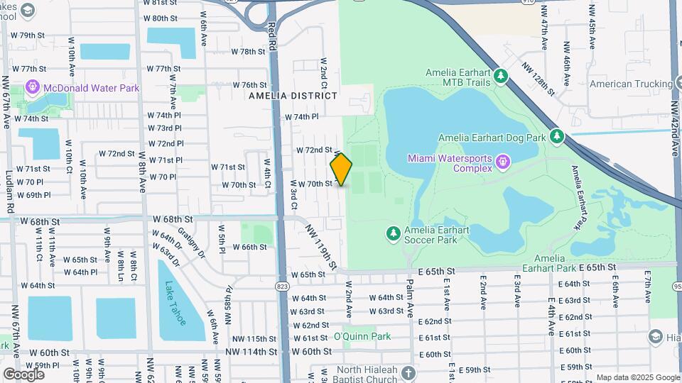 6955 W 2nd Ct Map and Location Details