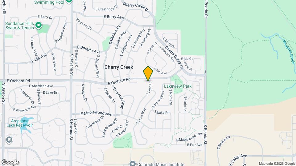 5931 S Lima St Map and Location Details