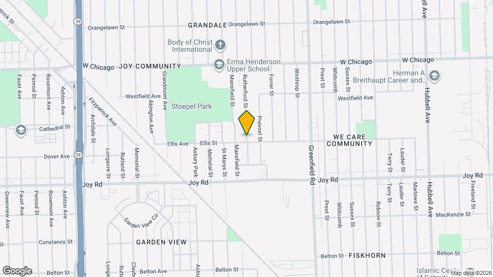 9010 Rutherford St Map and Location Details