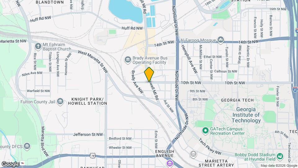 980 Howell Mill Rd-Unit -311.522775 Map and Location Details