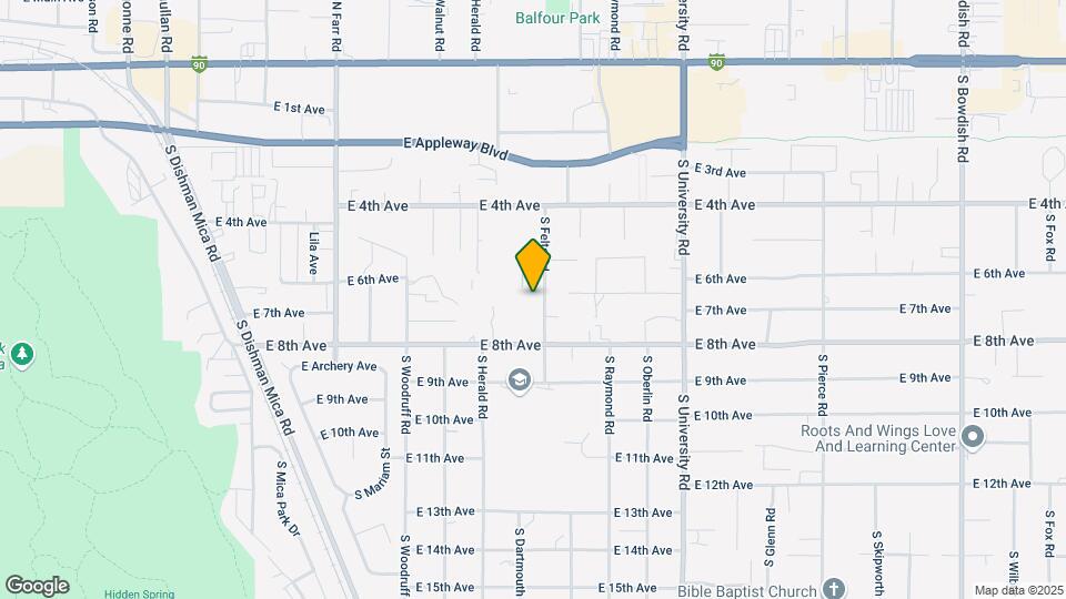 616 S Felts Rd Map and Location Details