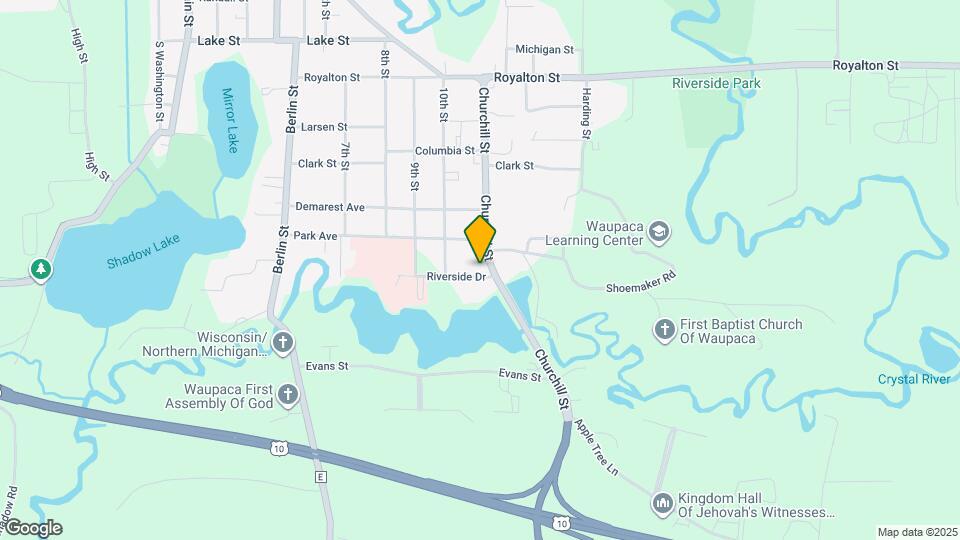 1025 Riverside Dr, Unit C Map and Location Details