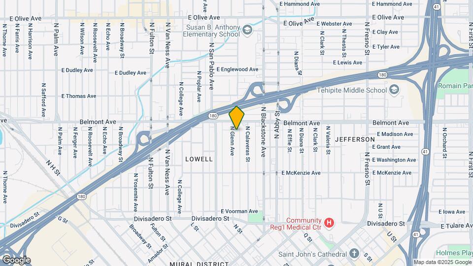 460 N Glenn Ave Map and Location Details