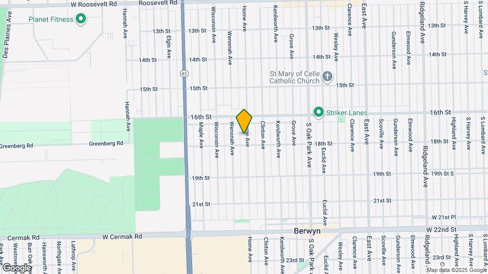 1638 Home Ave Map and Location Details