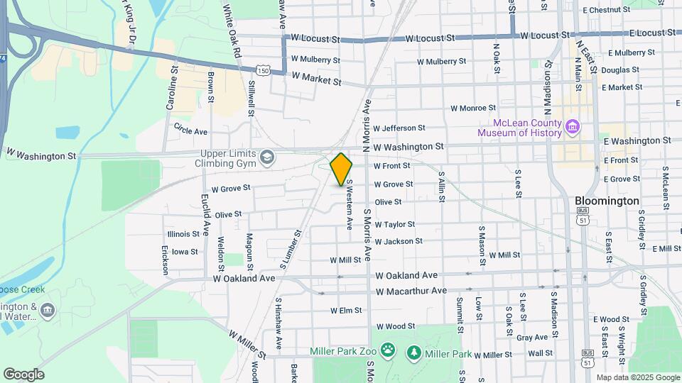 1106 W Grove St Map and Location Details